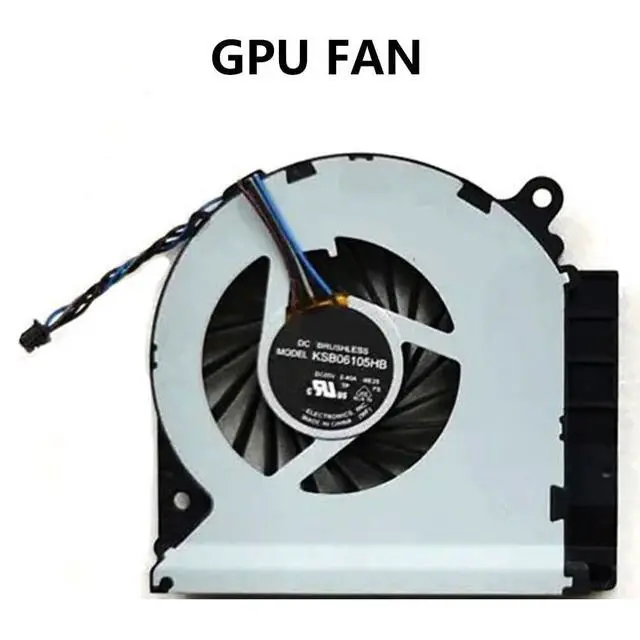 Alt view image 7 of 7 - CPU + GPU Cooling Fans Suitable for HP Envy 15-3000 15-3000TX 15-3200 15-3202TX 15T-3200 Series Laptop Cooler Fan 5V 0.4A 4 PIN KSB0505HB -BE24 + KSB06105HB -BE25 (2PCS)