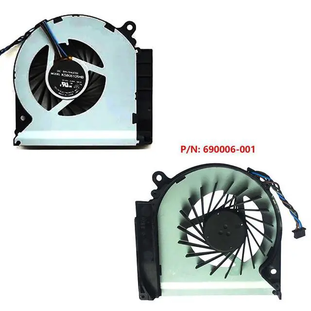 Alt view image 5 of 7 - GPU Cooling Fans Suitable for HP Envy 15-3000 15-3000TX 15-3200 15-3202TX 15T-3200 Series Laptop Cooler Fan 5V 0.4A 4 PIN KSB0505HB -BE24 + KSB06105HB -BE25 (GPU)