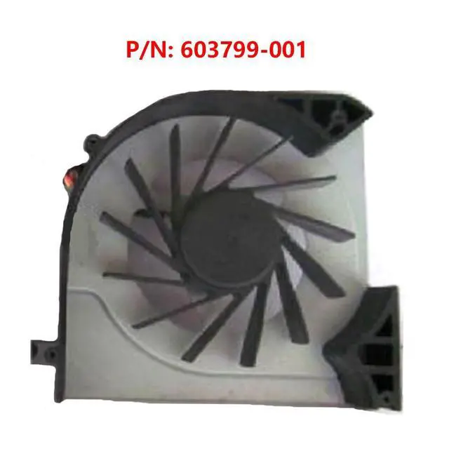 Alt view image 2 of 4 - CPU Cooling Fans Suitable for HP Envy 17 17-1000 17-1100 17-1101TX 17-1200 17-2000 17T-1000 17T-1100 Series Laptop Cooler Fan 5V 0.5A 3 PIN DFB552005M30T F9W2 P/N: 603799-001