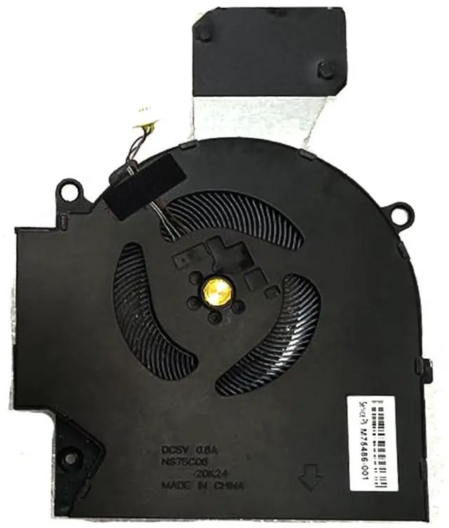 Main image of 5V GPU Cooling Fans Suitable for HP OMEN 7 RTX3050 16-B 16-B0001TX 16-B0005TX 16-C TPN-Q265 TPN-Q267 Series Laptop Cooler Fan 5V 0.6A 4 PIN NS75C06-20K23 + NS75C06-20K24 (GPU)