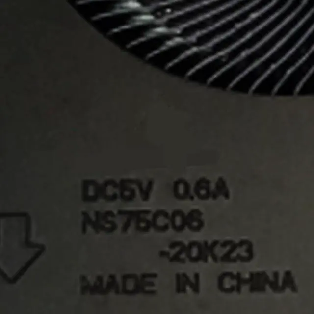 Alt view image 3 of 7 - 5V CPU Cooling Fans Suitable for HP OMEN 7 RTX3050 16-B 16-B0001TX 16-B0005TX 16-C TPN-Q265 TPN-Q267 Series Laptop Cooler Fan 5V 0.6A 4 PIN NS75C06-20K23 + NS75C06-20K24 (CPU)
