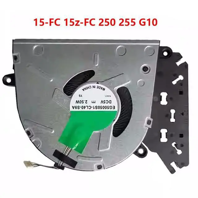Alt view image 6 of 7 - CPU Cooling Fans Suitable for HP 15-FC 15z-FC 250 255 G10 TPN-Q287 2023 Series 15-FC00XX 5-FC01XX Laptop Cooler Fan 5V 2.5W 4 PIN EG50050S1-CL40-S9A P/N: N38472-001