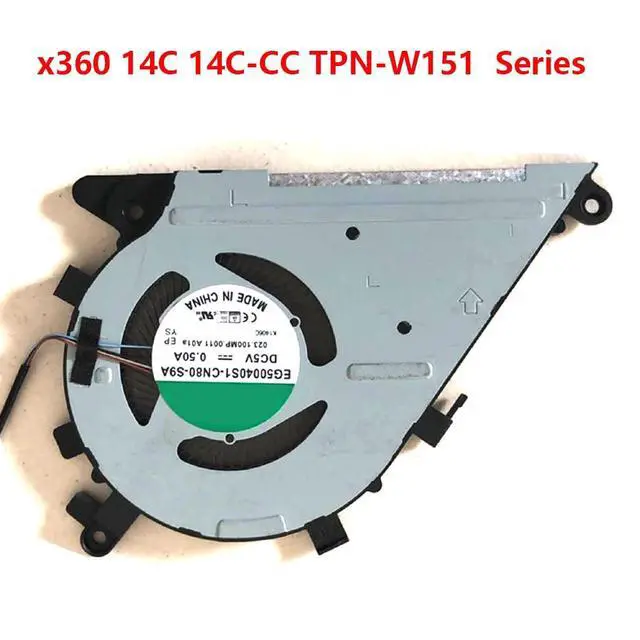 Alt view image 6 of 7 - CPU Cooling Fans Suitable for HP Chromebook X360 14C 14C-CC TPN-W151 14C-CC0010CA 14C-CC0020CA 14C-CC0013DX 14C-CC0047NR Series 5V 0.5A 4 PIN EG50040S1-CN80-S9A P/N: M47344-001