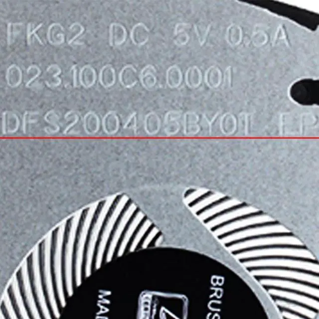 Alt view image 3 of 7 - CPU Cooling Fans Suitable for HP Pavilion x360 15-CR 15-CR0037WM CR0053 TPN-W132 Series Laptop Cooler Fan 5V 0.5A 4 PIN DFS200405BY0T FKG2 P/N: L20819-001
