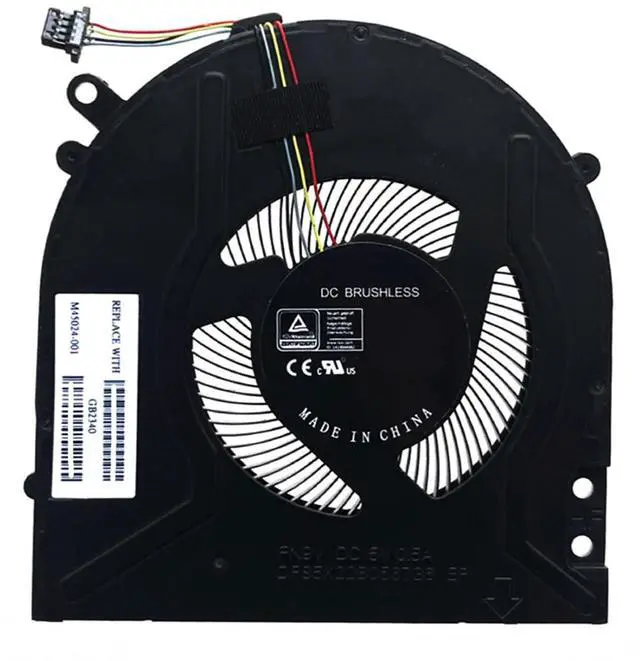 Main image of CPU Cooling Fans Suitable for HP Pavilion X360 14 INCH 14-DY 14M-DY 2-in-1 TPN-W146 TPN-W155 Series Laptop Cooler Fan 5V 0.5A 4 PIN DFS5K22B056736 FPF3 FN9V P/N: M45024-001 N09477-001
