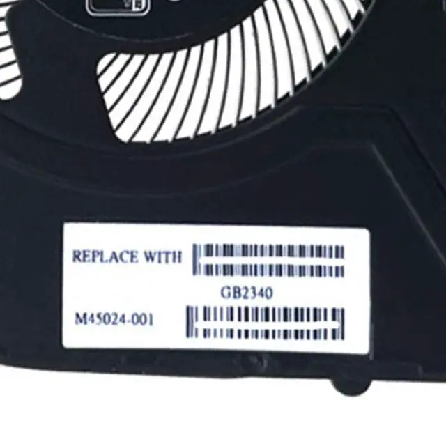 Alt view image 4 of 7 - CPU Cooling Fans Suitable for HP Pavilion X360 14 INCH 14-DY 14M-DY 2-in-1 TPN-W146 TPN-W155 Series Laptop Cooler Fan 5V 0.5A 4 PIN DFS5K22B056736 FPF3 FN9V P/N: M45024-001 N09477-001
