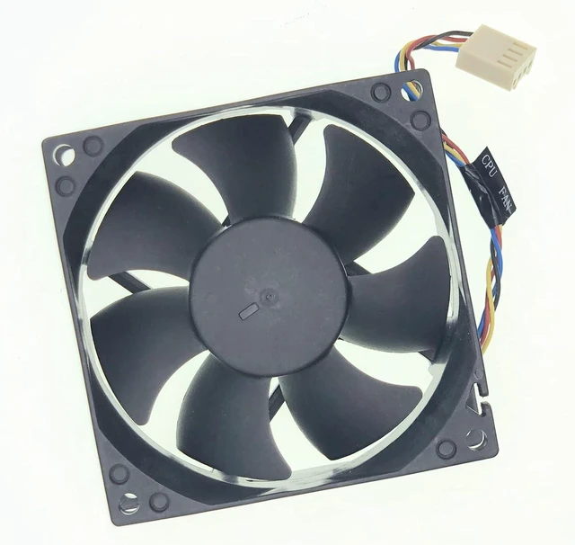 Alt view image 2 of 6 - New Case cooling fan for Dell XPS 8100 Inspiron 580 580s, AVC DS08025R12U size:80mm x 25mm 8025, 4-Pin 4-Wire DC12V 0.70A
