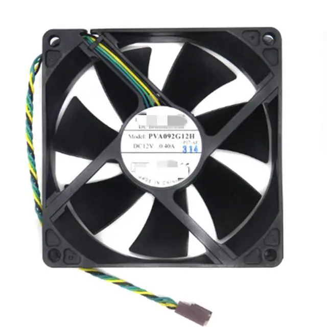 Alt view image 3 of 7 - Case Cooling Fan for HP Elite 8100 8000 8200 8300 Pro 6000 6005 6200 6300 6305 DC 12V 0.40A 4-WIRE/4-PIN P/N:Foxconn PVA092G12H 580230-001 Size:92mm x 92mm x 25mm