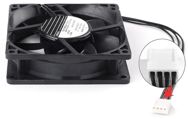 Alt view image 3 of 7 - New Heatsink Fan 647113-001 for HP Z420 Z440 Z620 Z840 Z820 Z800,Workstation Front Case Fan Assembly 749598-001 782506-001 DC 12V 0.35A Size: 90x90x25mm 4-Wire 4-pin