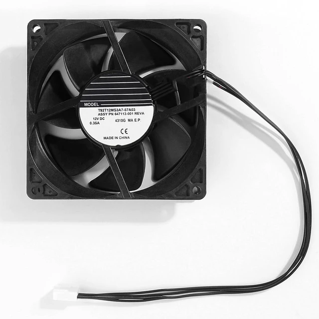 Alt view image 5 of 7 - New Heatsink Fan 647113-001 for HP Z420 Z440 Z620 Z840 Z820 Z800,Workstation Front Case Fan Assembly 749598-001 782506-001 DC 12V 0.35A Size: 90x90x25mm 4-Wire 4-pin