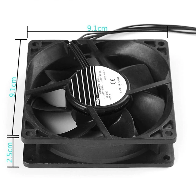 Alt view image 6 of 7 - New Heatsink Fan 647113-001 for HP Z420 Z440 Z620 Z840 Z820 Z800,Workstation Front Case Fan Assembly 749598-001 782506-001 DC 12V 0.35A Size: 90x90x25mm 4-Wire 4-pin