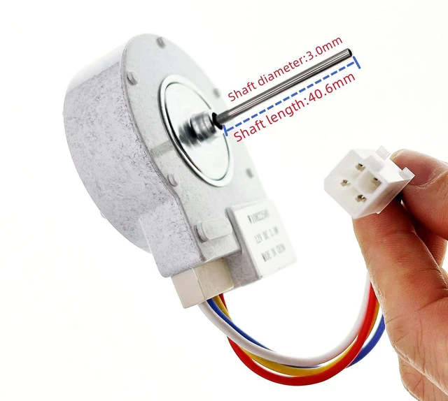 Alt view image 3 of 7 - W10822580 Refrigerator Evaporator Fan Motor (OEM) Compatible with Whirlpool Kenmore Kitchen Aid Maytag refrigerator models W10255195 AP5985210, 2259385, 4283312, PS11723174 etc