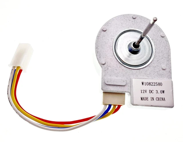 Alt view image 7 of 7 - W10822580 Refrigerator Evaporator Fan Motor (OEM) Compatible with Whirlpool Kenmore Kitchen Aid Maytag refrigerator models W10255195 AP5985210, 2259385, 4283312, PS11723174 etc