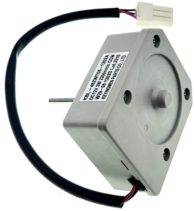Alt view image 2 of 7 - KBL-48ZWT05-1202A Refrigerator Evaporator Fan Motor Compatble with Omar Refrigerator and Magic Chef 3059900004 5304518492 etc, DC 12V 2W 2200r/min