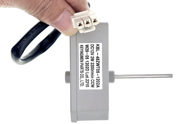 Alt view image 5 of 7 - KBL-48ZWT05-1202A Refrigerator Evaporator Fan Motor Compatble with Omar Refrigerator and Magic Chef 3059900004 5304518492 etc, DC 12V 2W 2200r/min
