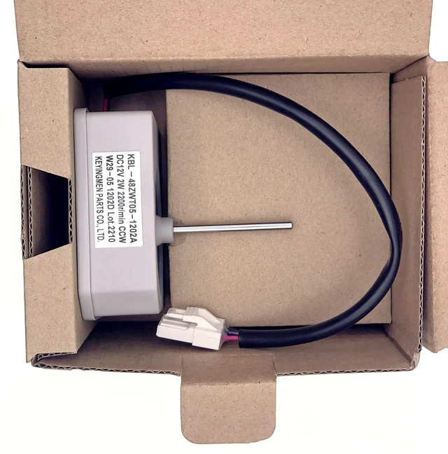 Alt view image 4 of 7 - KBL-48ZWT05-1202A Refrigerator Evaporator Fan Motor Compatble with Omar Refrigerator and Magic Chef 3059900004 5304518492 etc, DC 12V 2W 2200r/min
