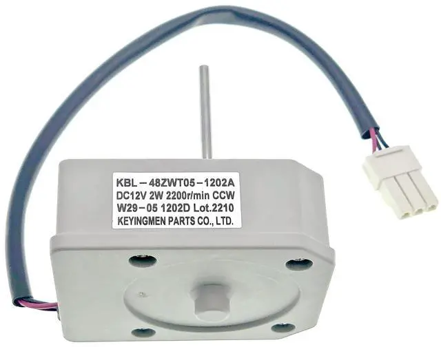 Alt view image 6 of 7 - KBL-48ZWT05-1202A Refrigerator Evaporator Fan Motor Compatble with Omar Refrigerator and Magic Chef 3059900004 5304518492 etc, DC 12V 2W 2200r/min