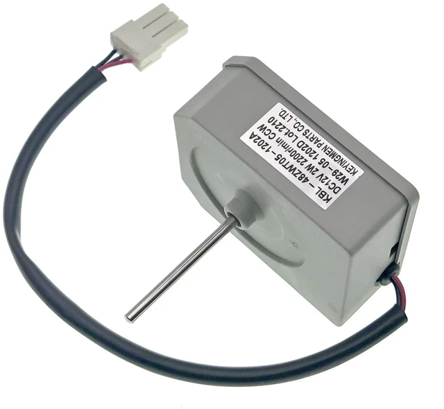 Alt view image 7 of 7 - KBL-48ZWT05-1202A Refrigerator Evaporator Fan Motor Compatble with Omar Refrigerator and Magic Chef 3059900004 5304518492 etc, DC 12V 2W 2200r/min