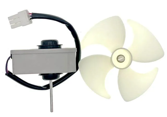 Alt view image 2 of 7 - KBL-48ZWT05-1202A Refrigerator Evaporator Fan Motor Assembly Fit for Frigidaire Magic Chef Omar Refrigerator Replaces 3059900004 5304518492, DC 12V 2200RPM(with 4-Leaf Fan and Rubber pad)
