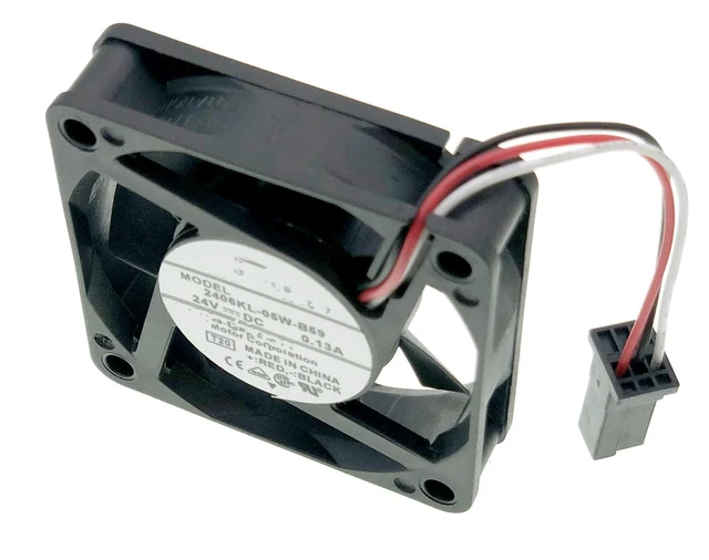 Alt view image 3 of 6 - New System Cooling fan Compatible with Fanuc 2406KL-05W-B59 DC 24V 0.13A 3.12W 6CM 4600 RPM Size: 60×60×15mm.