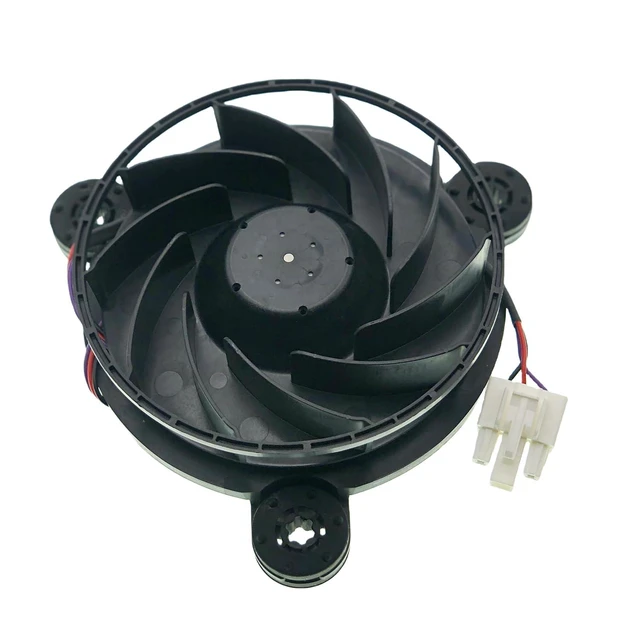 Alt view image 2 of 7 - 12038GE-12M-YT Refrigerator Cooling Fan Motor Compatible with Haier Refrigerator, 3-Wire Variable Frequency Refrigerator Cooling Fan DC 12V 0.26A