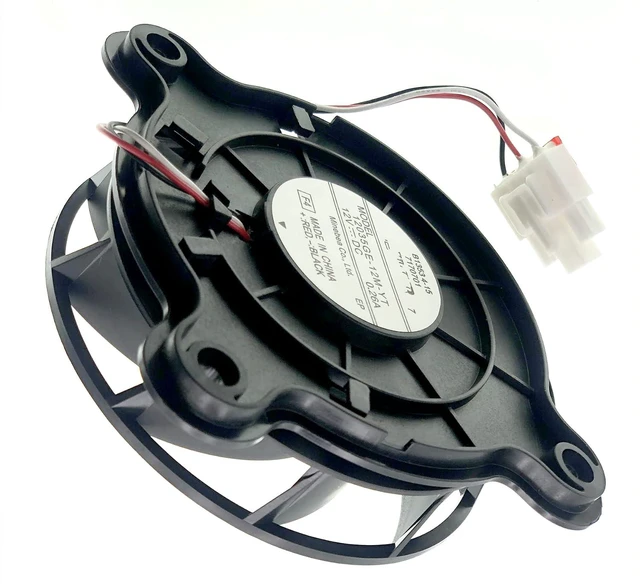 Alt view image 6 of 7 - 12035GE-12M-YT Refrigerator Cooling fan Motor Compatible with Samsung Haier Refrigerator, 3-Wire Variable Frequency Refrigerator Cooling Fan DC 12V 0.26A 100x100mm