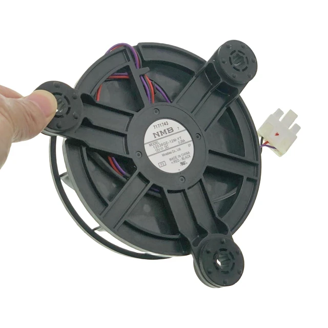Alt view image 6 of 7 - 12038GE-12M-YT Refrigerator Cooling Fan Motor Compatible with Haier Refrigerator, 3-Wire Variable Frequency Refrigerator Cooling Fan DC 12V 0.26A