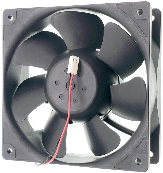 Alt view image 2 of 6 - New Inverter Cooling Fan for S5 Power Supply CNDC24Z7C-042 DC 24V 0.37A 9W 12038 12cm 2-Wire 2-pin Size: 120×120×38mm.