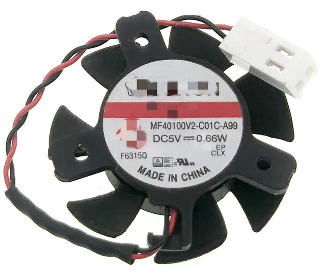 Main image of New Cooling Fan for Sunon MF40100V2-C01C-A99 Diameter 37MM Hole Distance 20 26 26MM DC 5V 0.66W 2-Pin 2-Wire