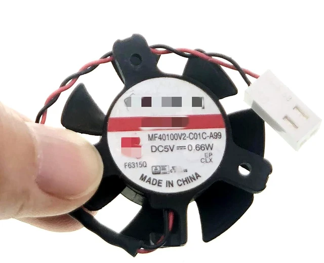 Alt view image 3 of 7 - New Cooling Fan for Sunon MF40100V2-C01C-A99 Diameter 37MM Hole Distance 20 26 26MM DC 5V 0.66W 2-Pin 2-Wire