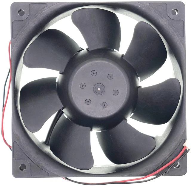 Alt view image 6 of 6 - New Inverter Cooling Fan for S5 Power Supply CNDC24Z7C-042 DC 24V 0.37A 9W 12038 12cm 2-Wire 2-pin Size: 120×120×38mm.