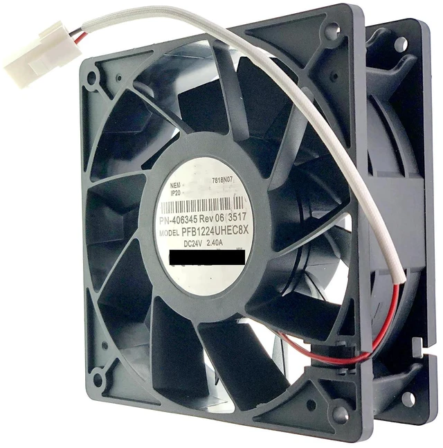 Alt view image 4 of 7 - New cooling fan for PFB1224UHEC8X PN-406345 Rev06 2217 DC 24V 2.40A 12CM Size :120×120×38mm 5500RPM