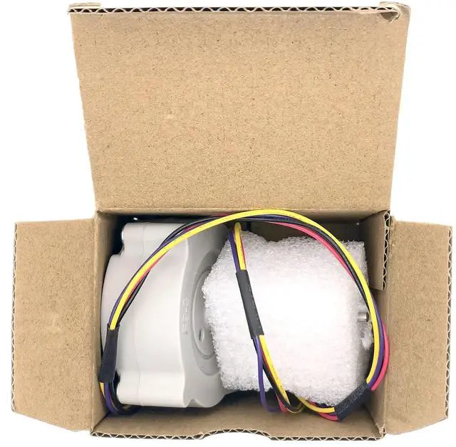Alt view image 6 of 7 - EAU63103205 Refrigerator Condenser Fan Motor Compatible with LG RefrigeratorsReplaces 4509125,73132,LFXS24663S,AP6235484, DC 12V 1A 4-Pin