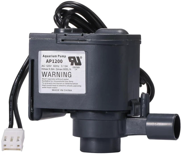 Main image of AP1200 AC120V Commercial large flowing ice machine water pump Small circulation submersible pump Fit for HZB-30F,HZB-38F,HZB-32,HZB-45,HZB-65,HZB-90,HZB-120,HZB-160 Ice Maker 60Hz 0.13A Hmax:0.8m