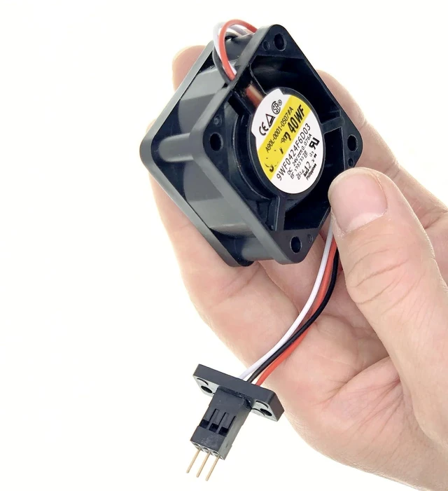 Alt view image 6 of 7 - New System Cooling Fan For SANYO DENKI A90L-0001-0507#A San Ace 40WF, P/N: 9WF0424F6D03, DC 24V 0.076A, For Fanuc Equipment Fan 3-Pin 3-Wire Size:40x40x20mm.