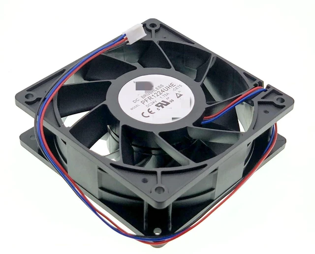Alt view image 6 of 7 - New Cooling Fan for PFR1224UHE-CE75 12038 DC 24V 1.75A 3-Wire Size: 120X120X38mm