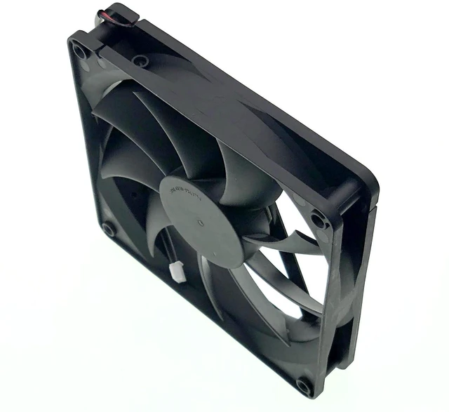 Alt view image 6 of 7 - New Cooling Fan for Globe Fan RL4Z S1352512H, DC 12V 0.33A Size:135x135x25mm 2-Wire Chassis Power Cooling Fan.