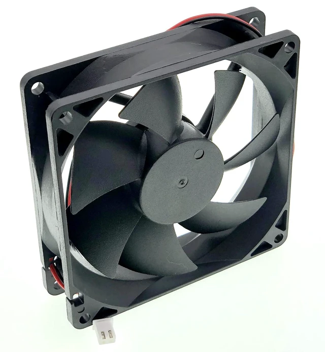 Alt view image 2 of 7 - New Cooling Fan for TONON TD9025XS, DC 12V 0.08A 9025 9CM Size:90x90x25mm 2-Pin 2-Wire Silent Cooling Fan.