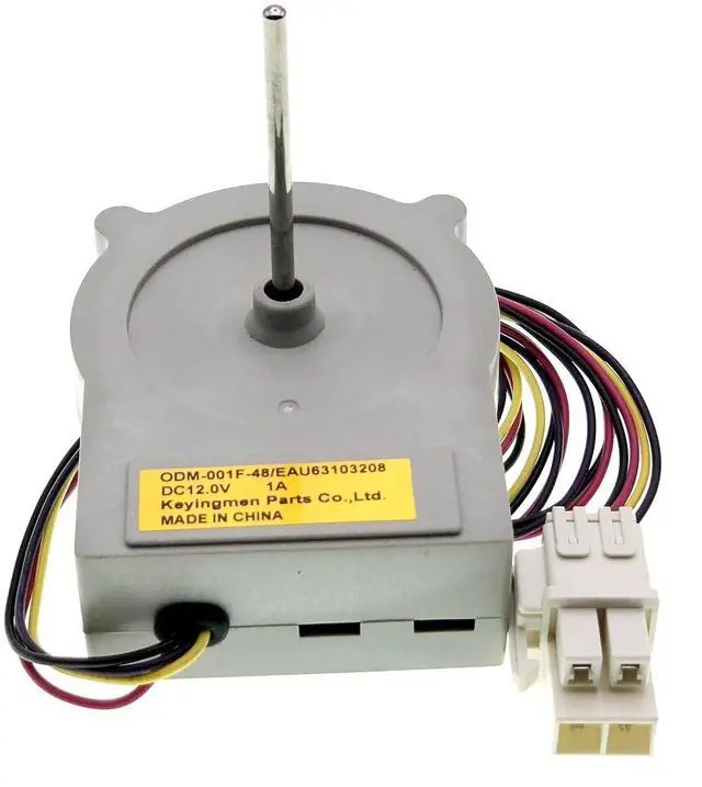 Alt view image 3 of 7 - EAU63103208 ODM-001F-48 Refrigerator Evaporator Fan Motor Fit for LG Kenmore, Replace 4324006, AP6028844, PS11761151 DC12V 1A 4-pin.