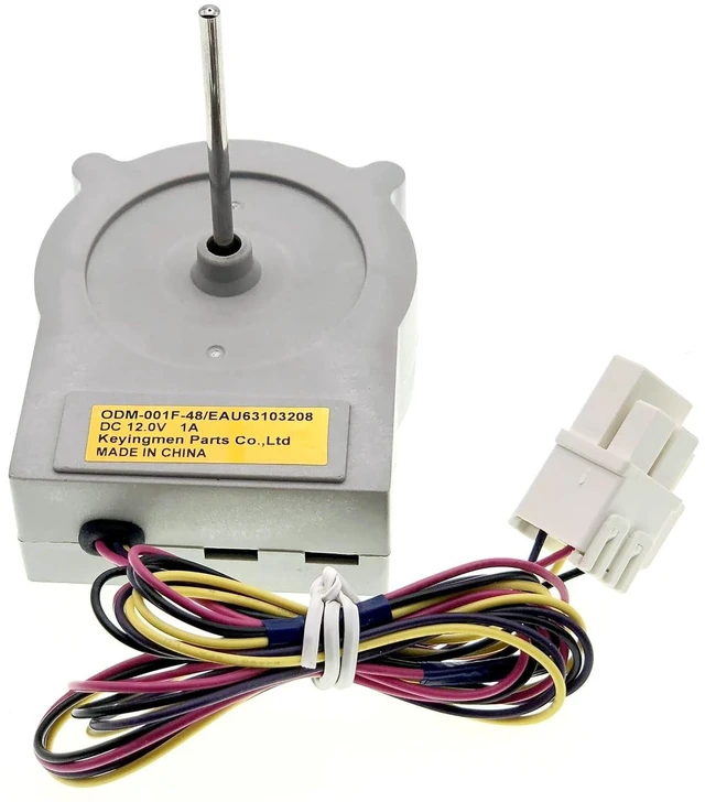 Alt view image 5 of 7 - EAU63103208 ODM-001F-48 Refrigerator Evaporator Fan Motor Fit for LG Kenmore, Replace 4324006, AP6028844, PS11761151 DC12V 1A 4-pin.