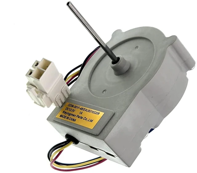 Alt view image 7 of 7 - EAU63103208 ODM-001F-48 Refrigerator Evaporator Fan Motor Fit for LG Kenmore, Replace 4324006, AP6028844, PS11761151 DC12V 1A 4-pin.