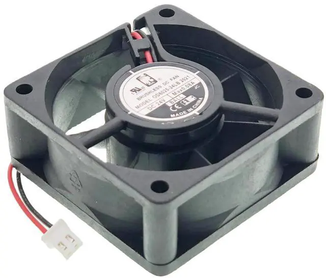 Main image of Cooling Fan OD6025-24LB, 2.36" x 2.36" x 0.98", Server Cooling Fan, Compatible with Viking 004551-000, 000730-000, 12075003, PE050226, PE950185, V12075003, DC 24V 0.08A