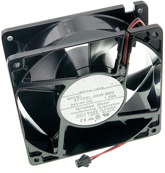 Alt view image 5 of 7 - New Cooling fan for 4715SL-05W-B60 DC24V 1.2A 28.8W 12038 4700RPM,2-Wire Inverter Cooling Fan Size:120*120*38mm.