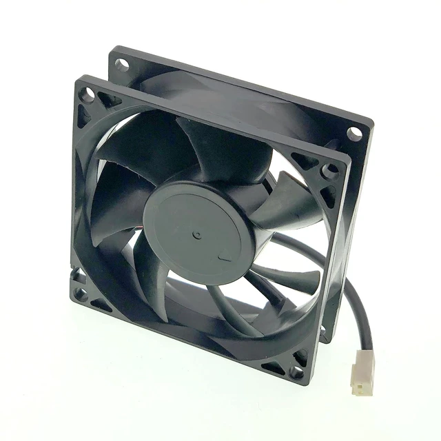 Alt view image 5 of 7 - New Cooling Fan for PL80S12H DC 12V 0.17A 2-Wire Size: 80x80x25mm.