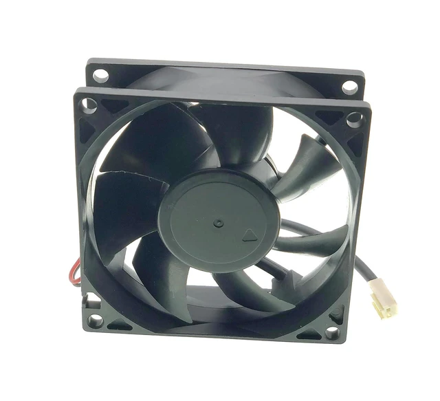 Alt view image 6 of 7 - New Cooling Fan for PL80S12H DC 12V 0.17A 2-Wire Size: 80x80x25mm.