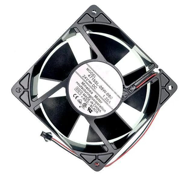 Alt view image 7 of 7 - New Cooling fan for 4715SL-05W-B60 DC24V 1.2A 28.8W 12038 4700RPM,2-Wire Inverter Cooling Fan Size:120*120*38mm.