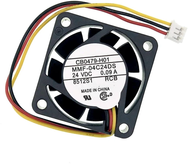 Main image of New Cooling Fan for Mitsubishi MMF-04C24DS-RCB CB0479-H01 DC24V 0.09A, Size:40×40×15mm 4015 3-Wire Drive Cooling Fan.