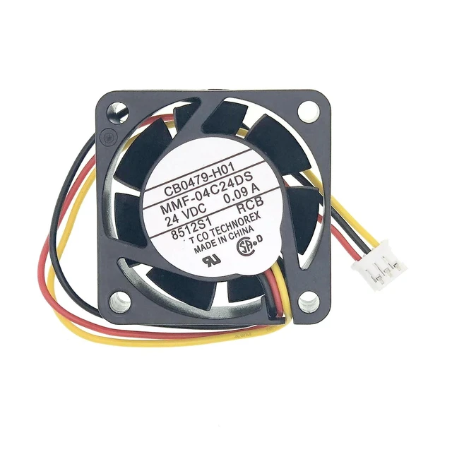 Alt view image 5 of 7 - New Cooling Fan for Mitsubishi MMF-04C24DS-RCB CB0479-H01 DC24V 0.09A, Size:40×40×15mm 4015 3-Wire Drive Cooling Fan.