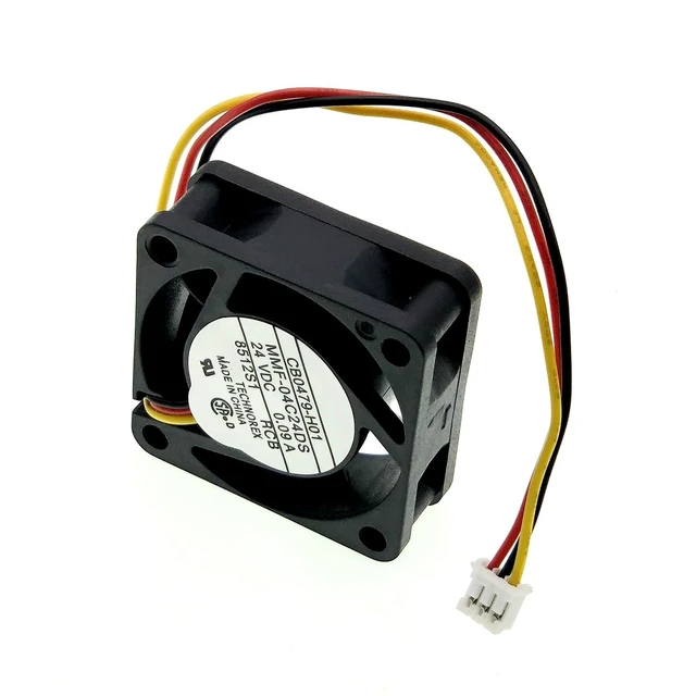 Alt view image 6 of 7 - New Cooling Fan for Mitsubishi MMF-04C24DS-RCB CB0479-H01 DC24V 0.09A, Size:40×40×15mm 4015 3-Wire Drive Cooling Fan.