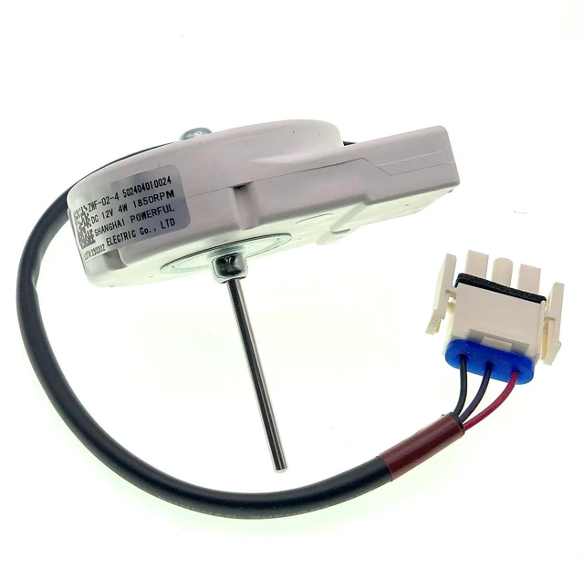 Alt view image 6 of 7 - 502404010024 ZWF-02-4 Refrigerator Evaporator Fan Motor for Midea, DC12V 4W 1850RPM Refrigerator Heat Sink Fan Motor, Shaft Length: 42mm,